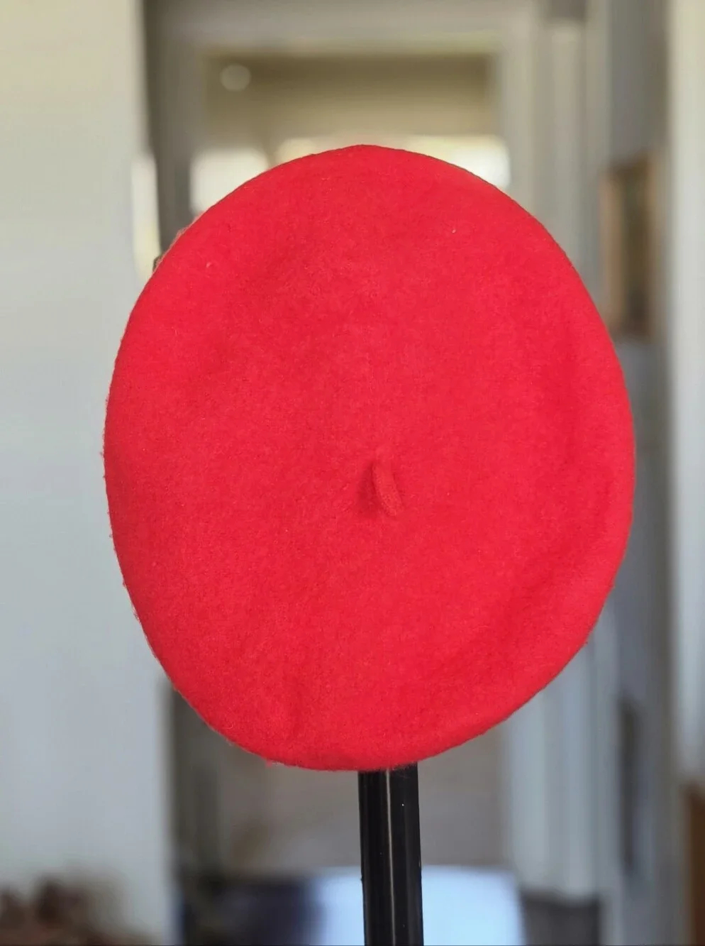 Red Wool Mickey Mouse Beret
